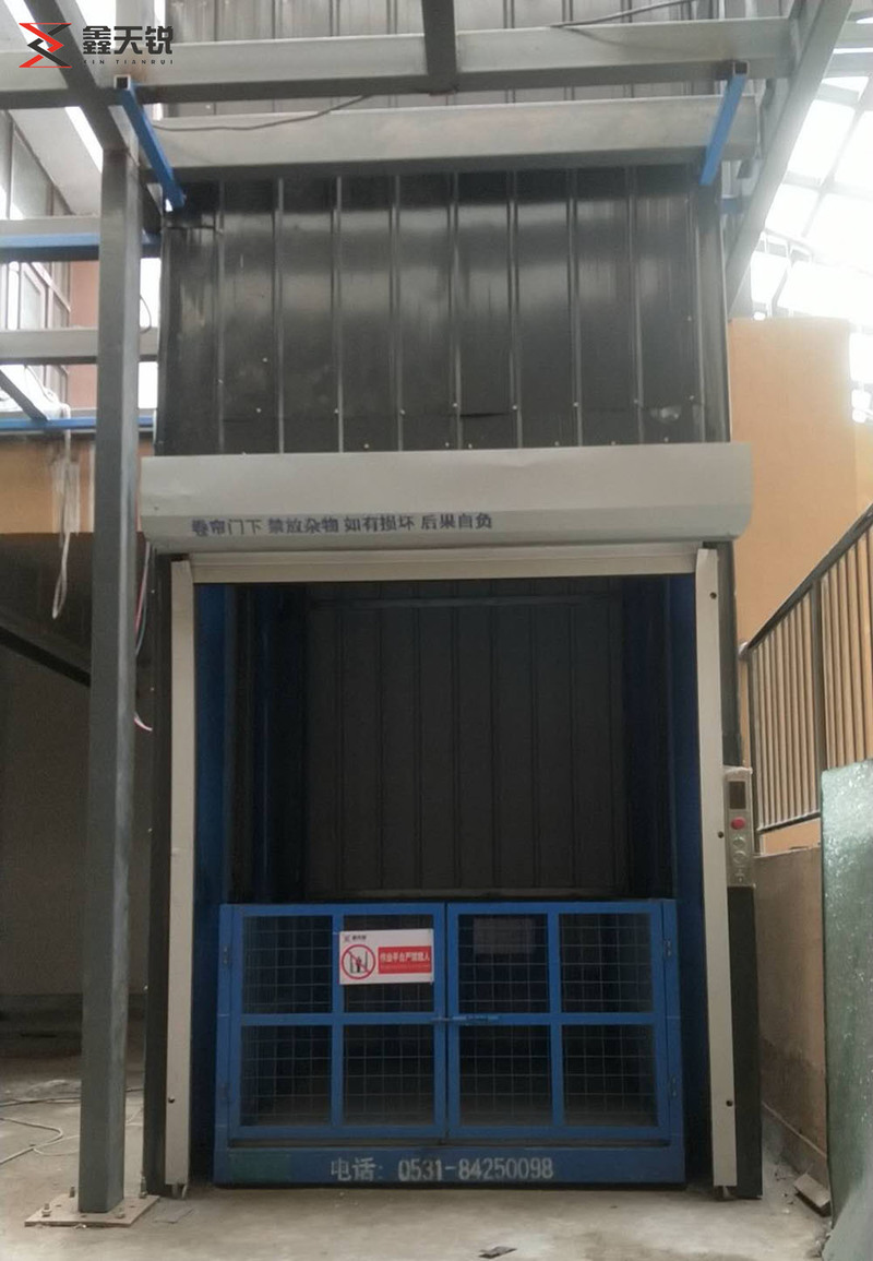 阿拉善双轨双缸液压货梯